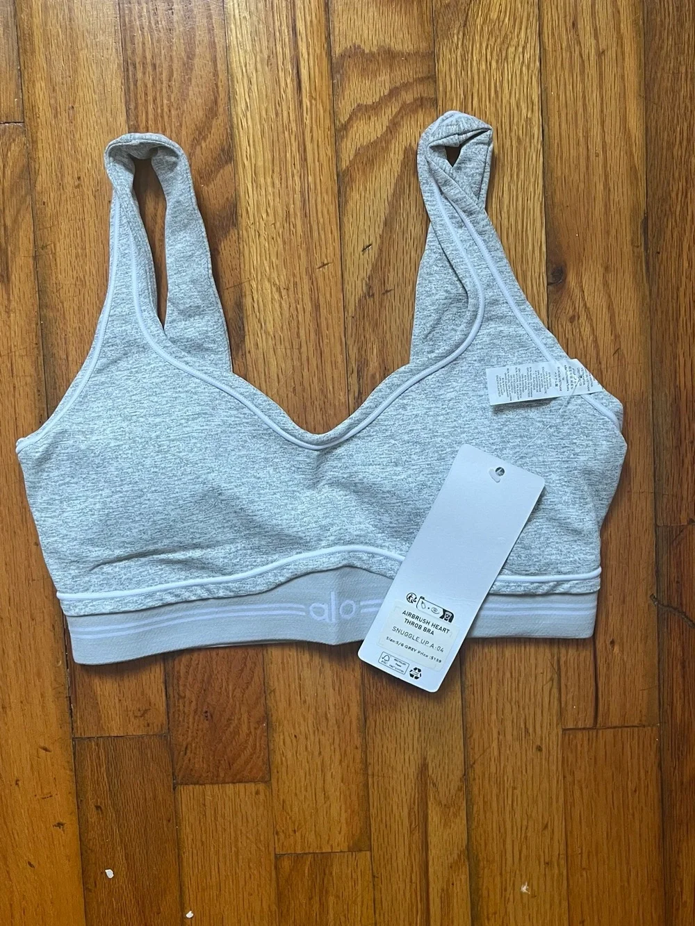 ALO Yoga Women's Gray Heather Bralette & Legging Set
